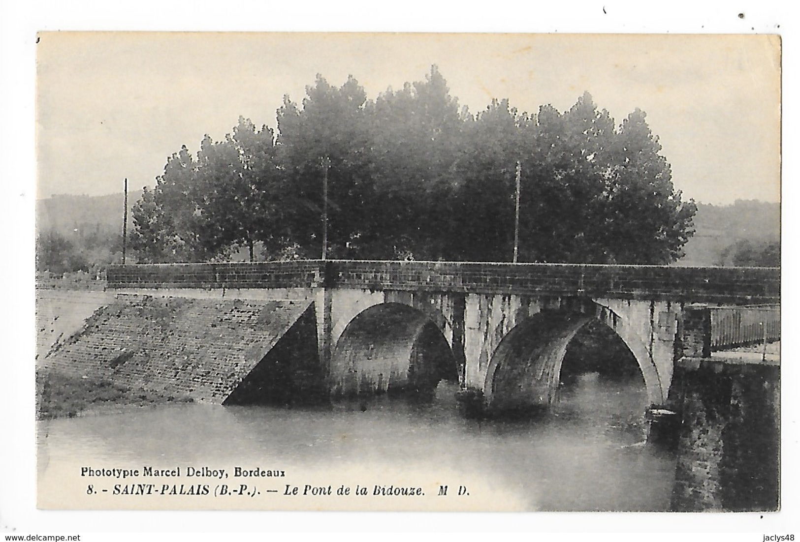 SAINT PALAIS  (cpa 64)  Le Pont De La Bidouze   -  L 1 - Saint Palais