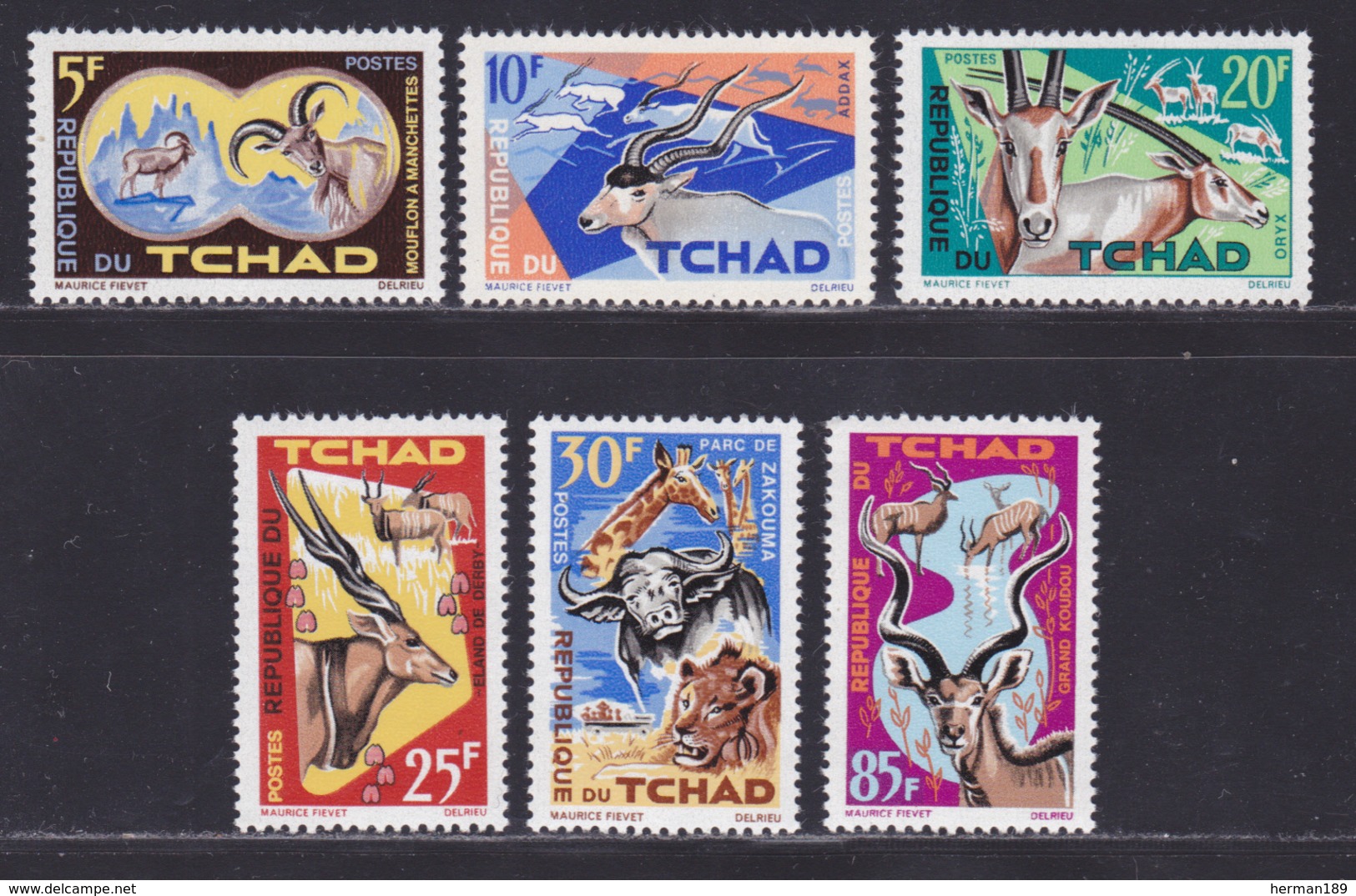 TCHAD N°  104 à 109 ** MNH Neufs Sans Charnière, TB (D8317) Protection De La Faune - 1965 - Tschad (1960-...)