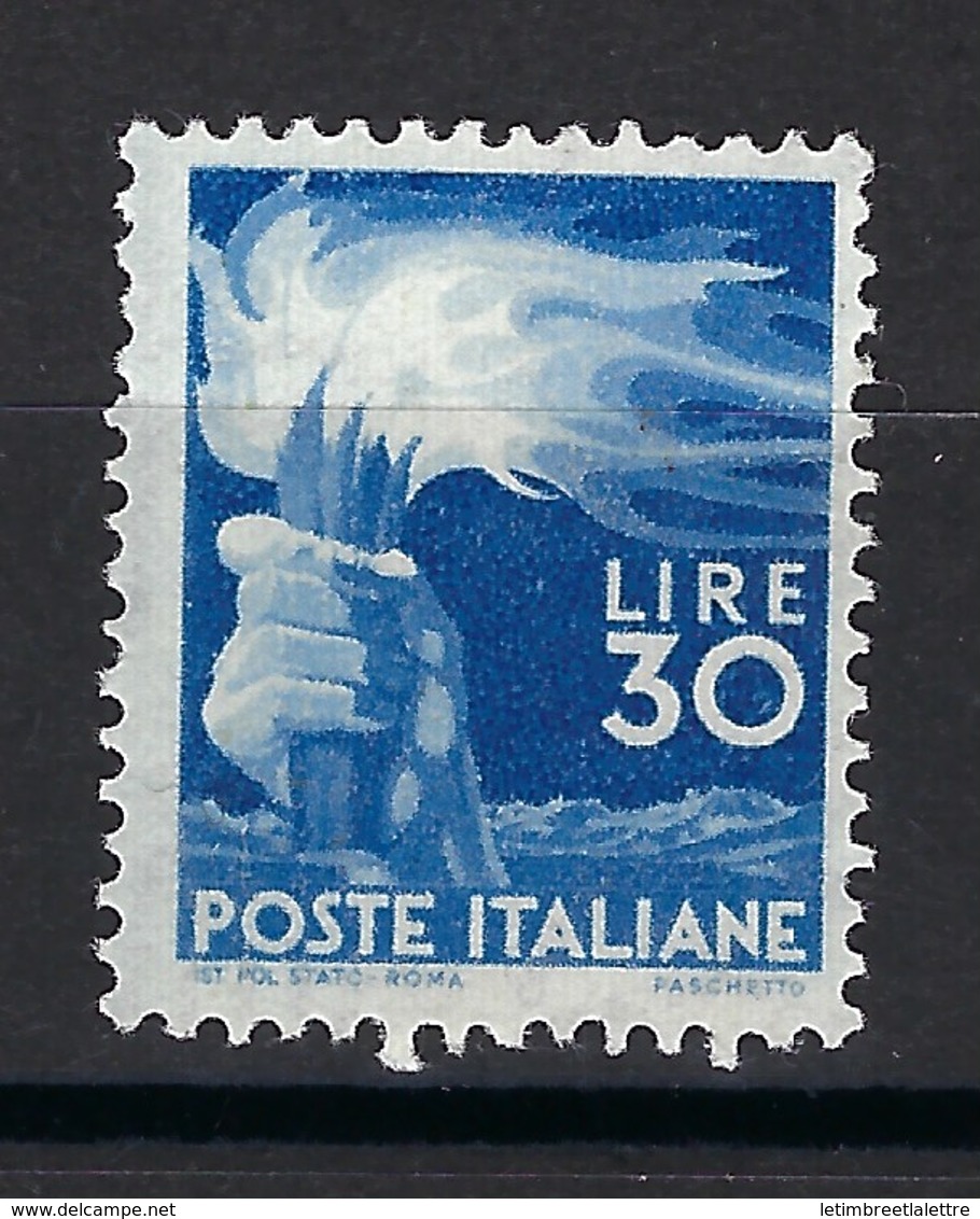 ⭐ Italie - YT N° 501 * - Neuf Avec Charnière - 1945 / 1948 ⭐ - Ungebraucht