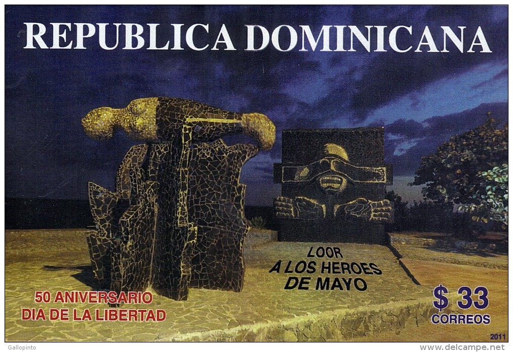 DOMINICAN LIBERTY DAY ASSASSINATION Of PRES RAFAEL TRUJILLO PRAISE The HEROES Of MAY Sc 1506 IMPERF MNH 2011 - Dominikanische Rep.