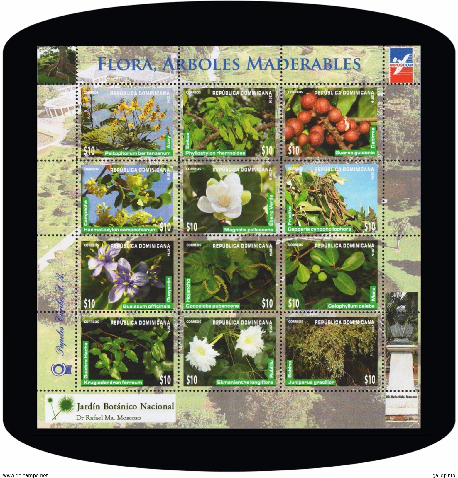 Dominican Republic Flowers, Trees, Botanic Garden MNH 2016 - Dominikanische Rep.