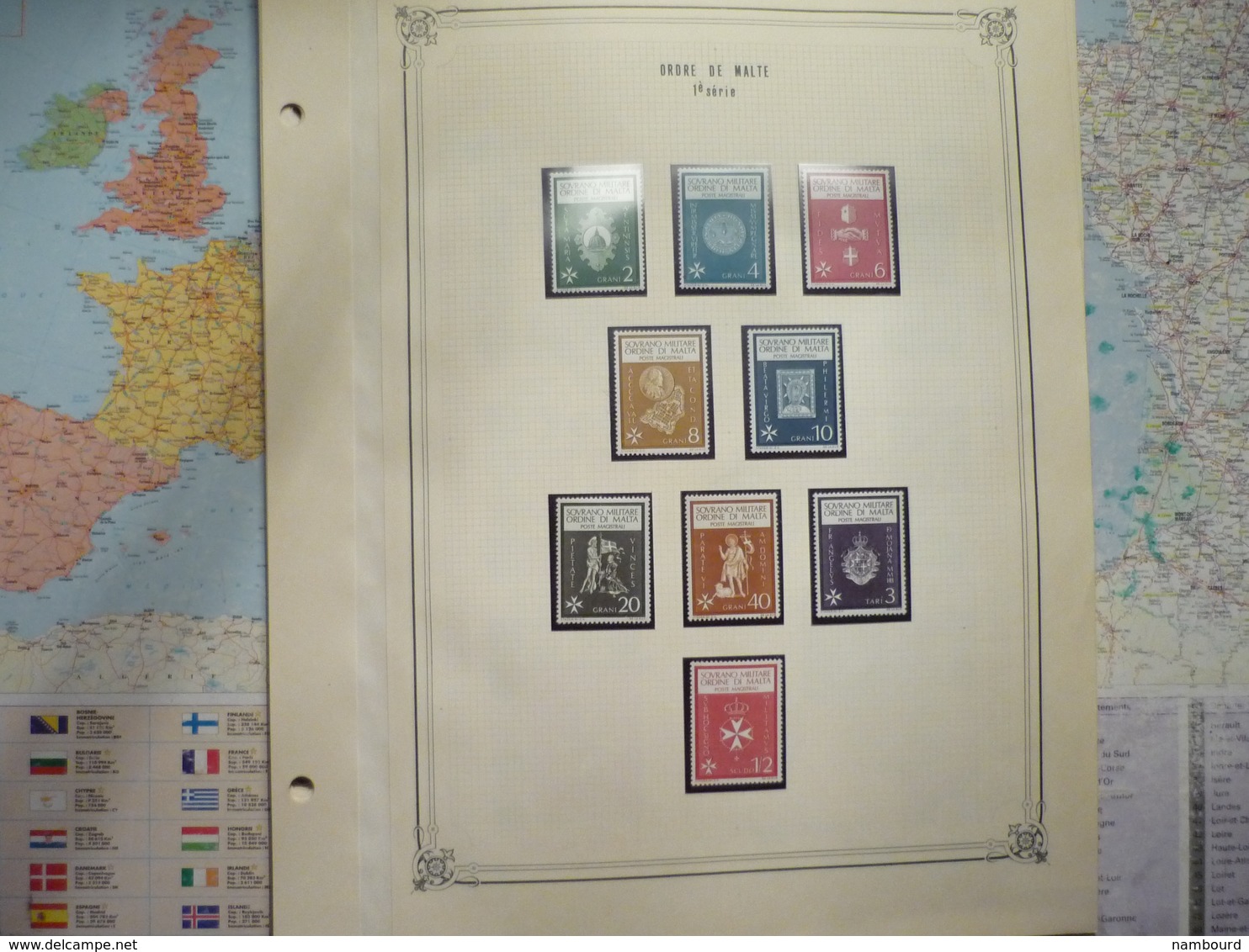 Collection De L'Ordre De Malte 1967-1968 Montée Sur Feuilles D'album - Autres - Europe