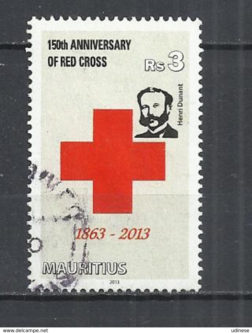 MAURITIUS 2013 - RED CROSS -  POSTALLY USED OBLITERE GESTEMPELT USADO - Maurice (1968-...)