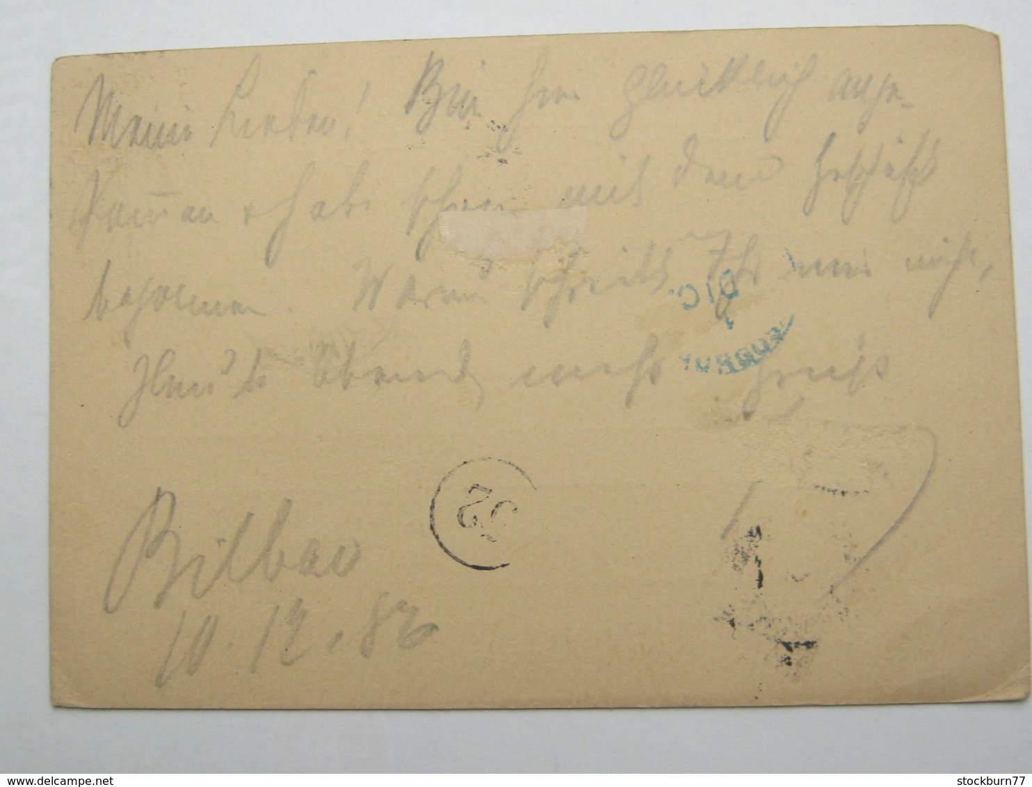 1886 , Tarjeta Postal  A Allemanha - Cartas & Documentos
