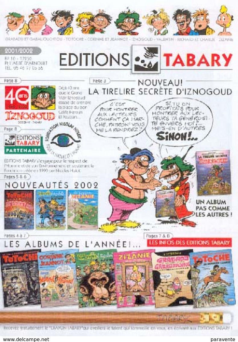 TABARY : Catalogue 2002 - Autres & Non Classés