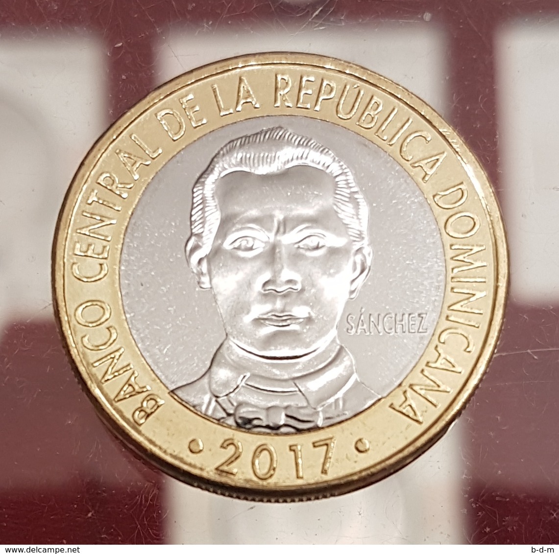 República Dominicana Dominican 5 Pesos 2017 Km New Bi-Metallic SC UNC - Dominicaine