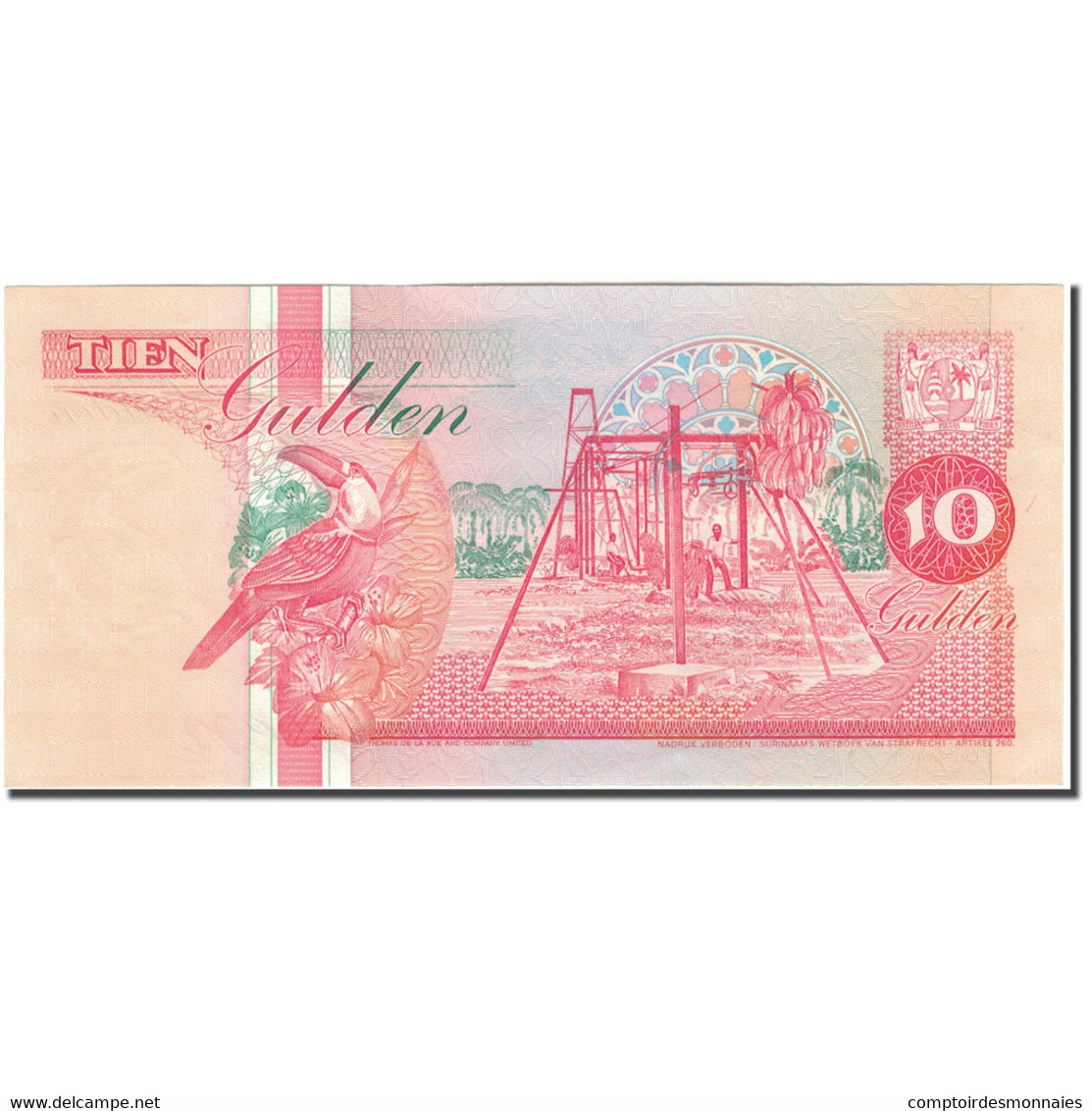 Billet, Surinam, 10 Gulden, 1991, 1991-07-09, KM:137a, NEUF - Surinam