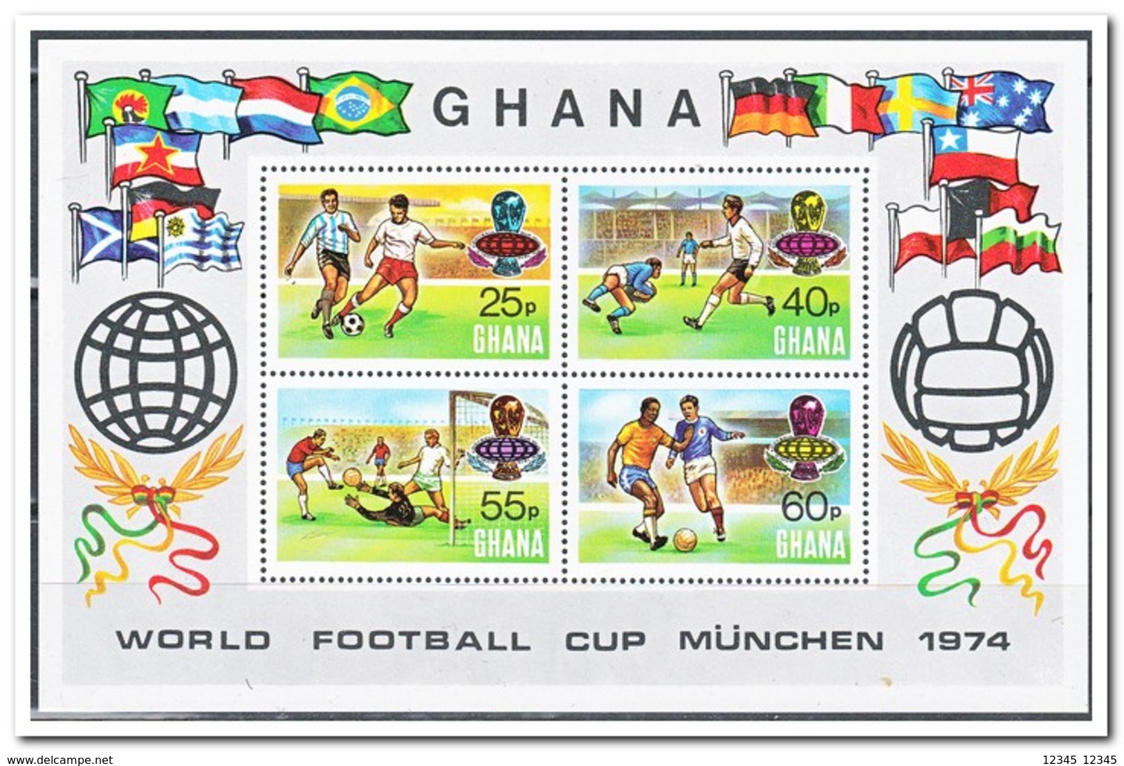 Ghana 1974, Postfris MNH, Football - Ghana (1957-...)