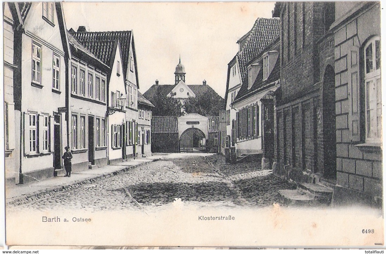 BARTH An Der Ostsee Klosterstrasse Belebt 30.6.1909 Gelaufen - Barth