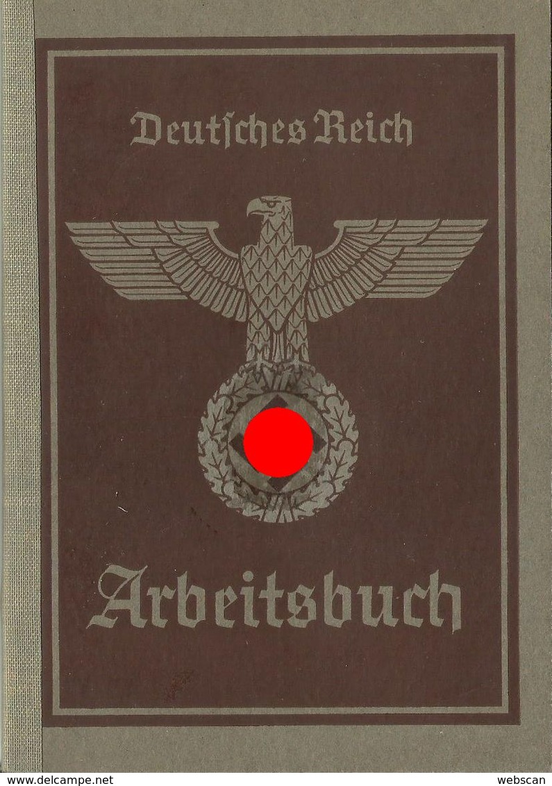 Deutsches Reich Arbeitsbuch Kempten TOP-Erhaltung! - Documents