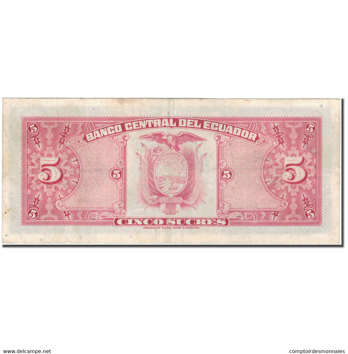 Billet, Équateur, 5 Sucres, 1975-03-14, KM:108a, SUP - Equateur