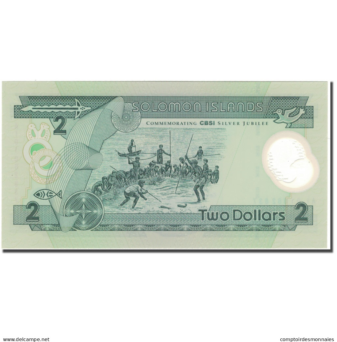 Billet, Îles Salomon, 2 Dollars, KM:23, NEUF - Isla Salomon
