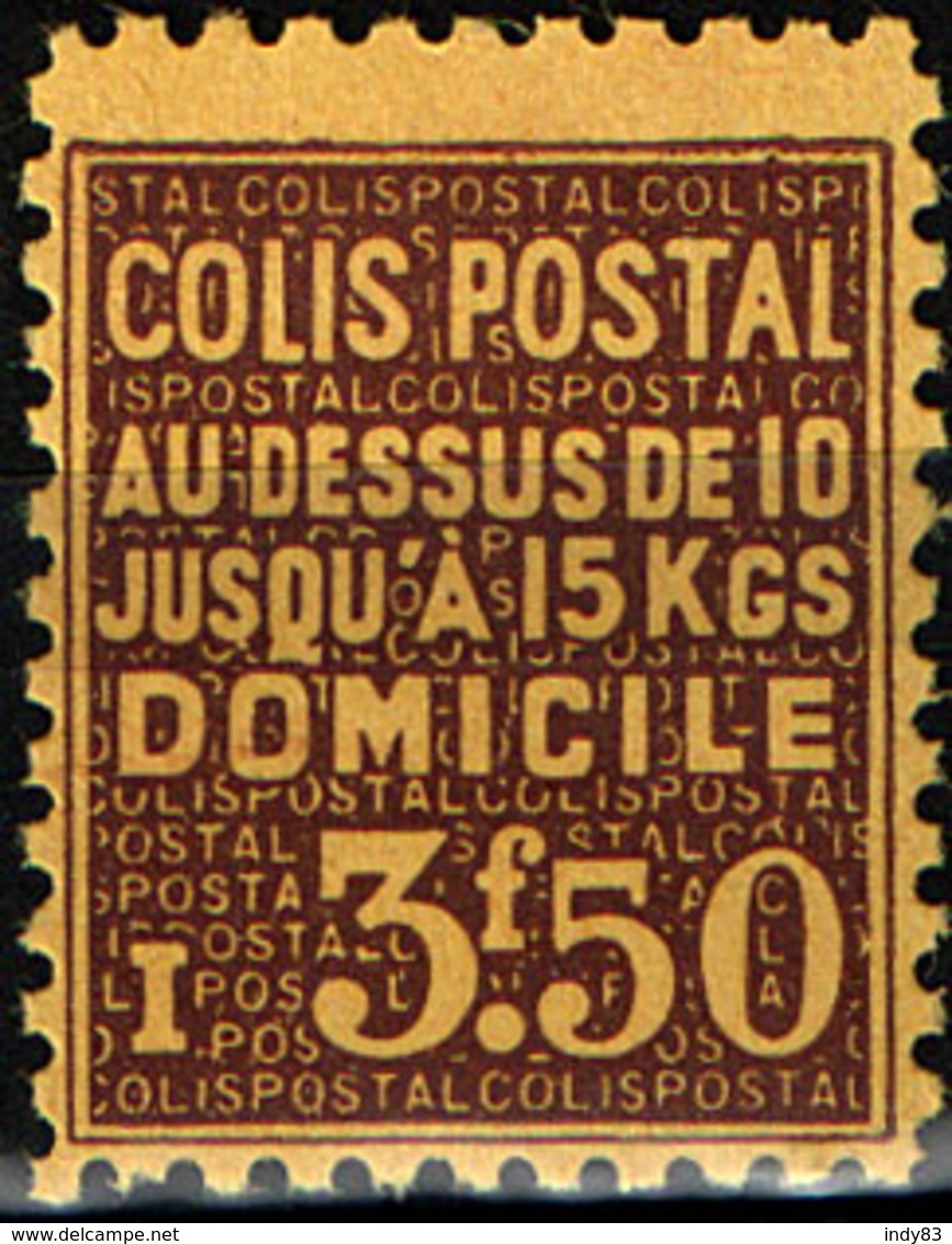 France Colis Postal YT N°166 Neuf * Légères Traces De Charnière (1939) "Domicile" - Ongebruikt