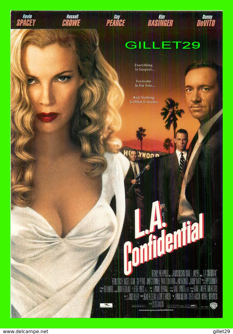 AFFICHES DE FILM - L. A. CONFIDENTIAL - KEVIN SPACEY, RUSSELL CROWE, GUY PEARCE, KIM BASINGER, DANY DEVITO - - Afiches En Tarjetas