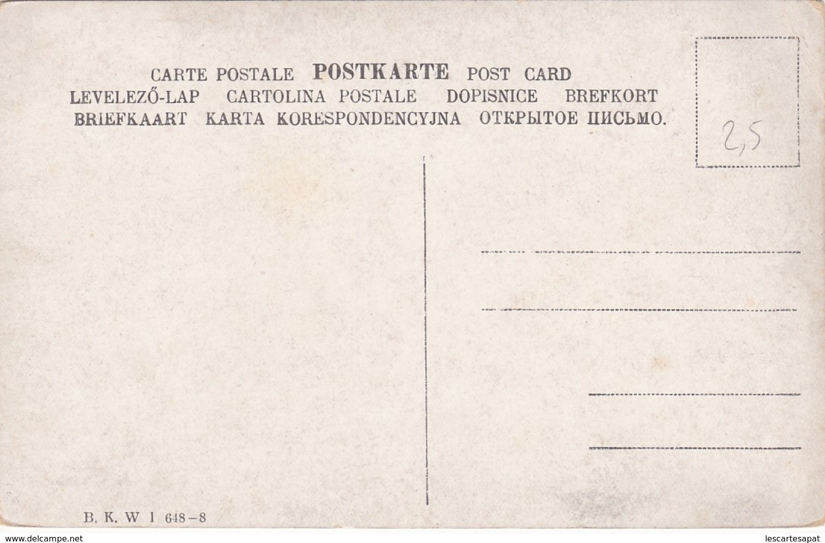 Brüder Kohn Petits Hollandais - Garçons  Ronde - B.K.W.I. 648 (lot Pat 42) - Sonstige & Ohne Zuordnung