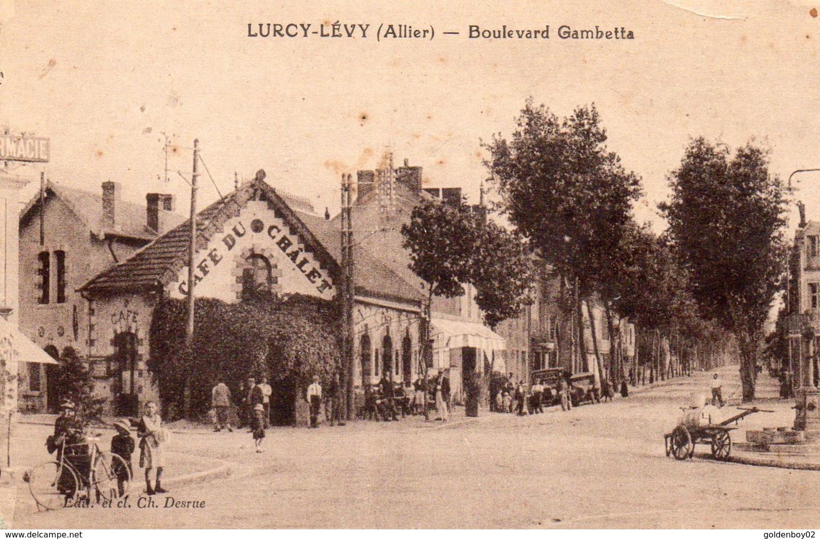 03 Lurcy Levy, Boulevard Gambetta - Autres & Non Classés
