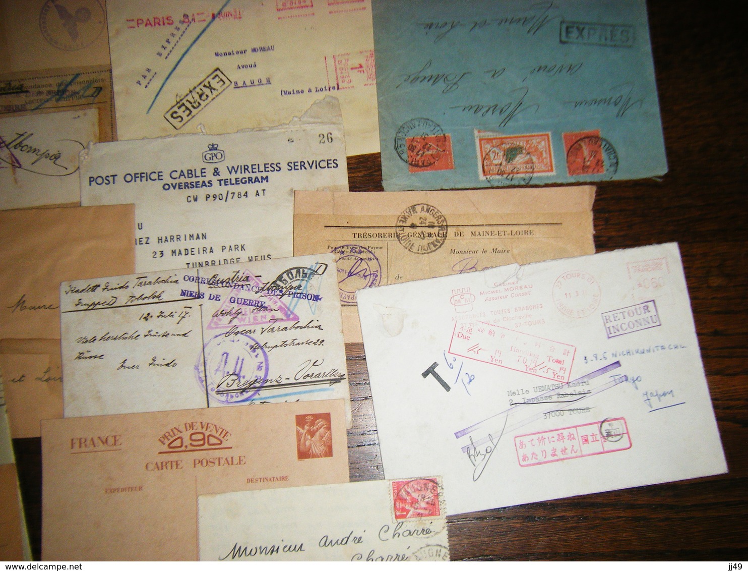 vieux courriers, bleus de France
