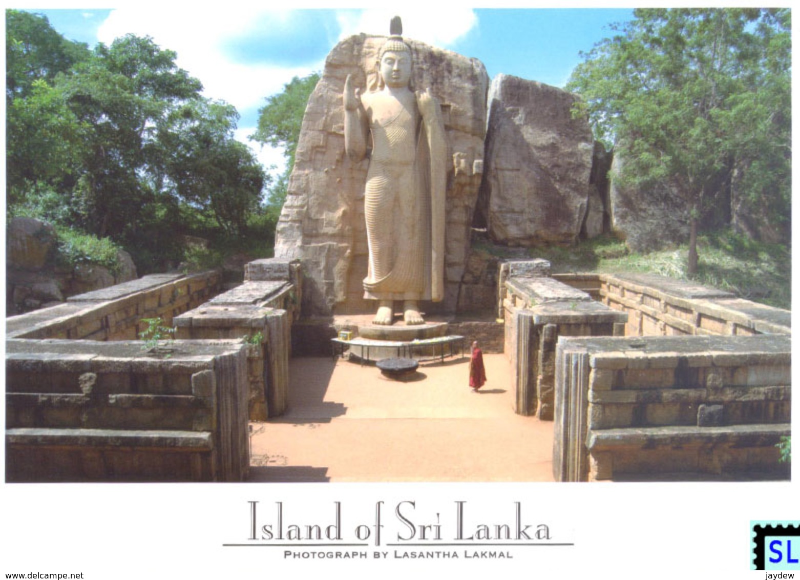 Sri Lanka Postcards, Aukana Buddha, Polonnaruwa, UNESCO, Postcrossing - Sri Lanka (Ceylon)