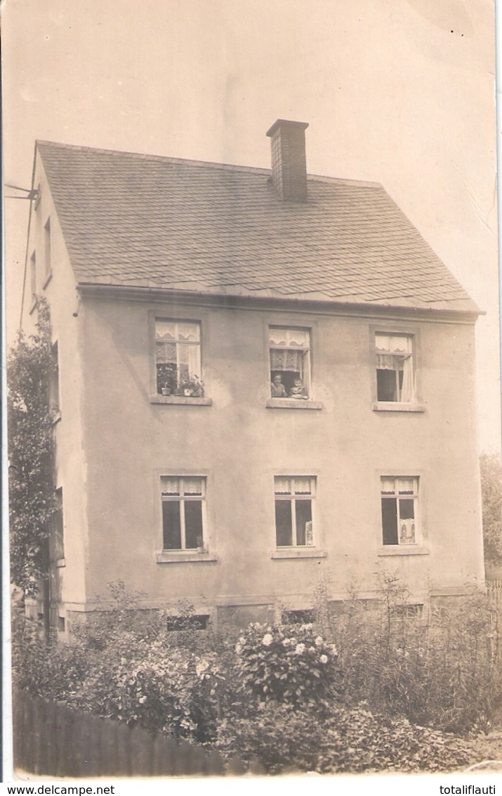 MITTELFROHNA Einzelhaus Original Private Fotokarte Der Zeit Limbach Oberfrohna 9.8.1911 Gelaufen Nach Dresden Löbtau - Limbach-Oberfrohna