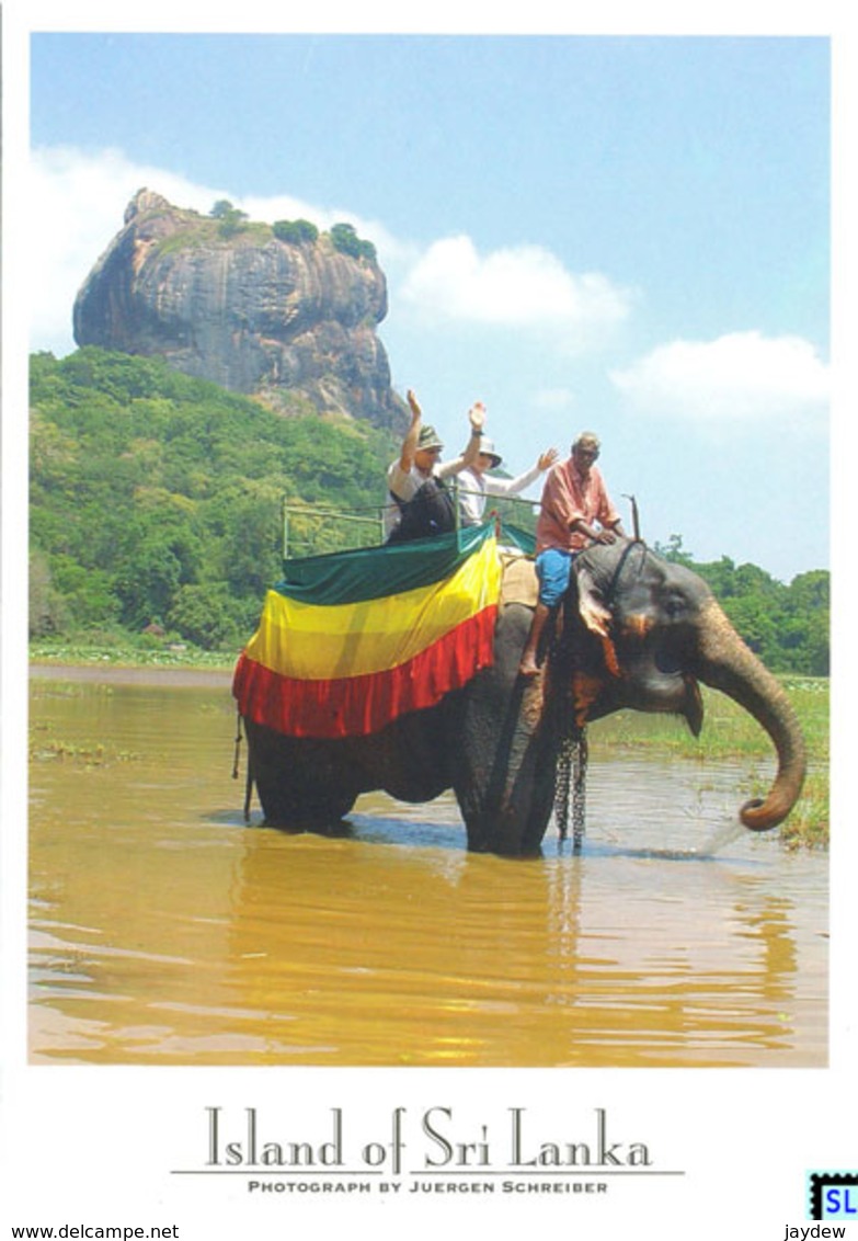 Sri Lanka Postcards, Sigiriya, UNESCO, Elephant Ride, Elephants, Postcrossing - Sri Lanka (Ceylon)