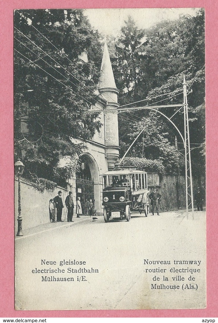 68 - MÜLHAUSEN - MULHOUSE - Pouponnière - L' Hermitage - Gleislose Trambahn - Tram Sans Rail - Trolleybus - Voir état - Mulhouse