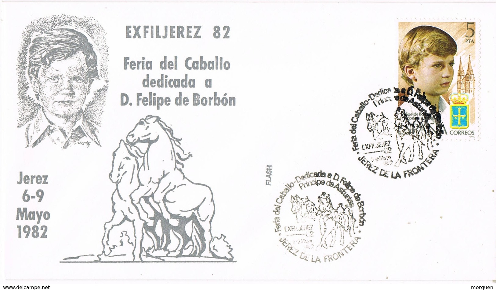 31306. Carta JEREZ FRONTERA (Cadiz) 1982. ELFILJEREZ 82. Feria Del Caballo - Cartas & Documentos