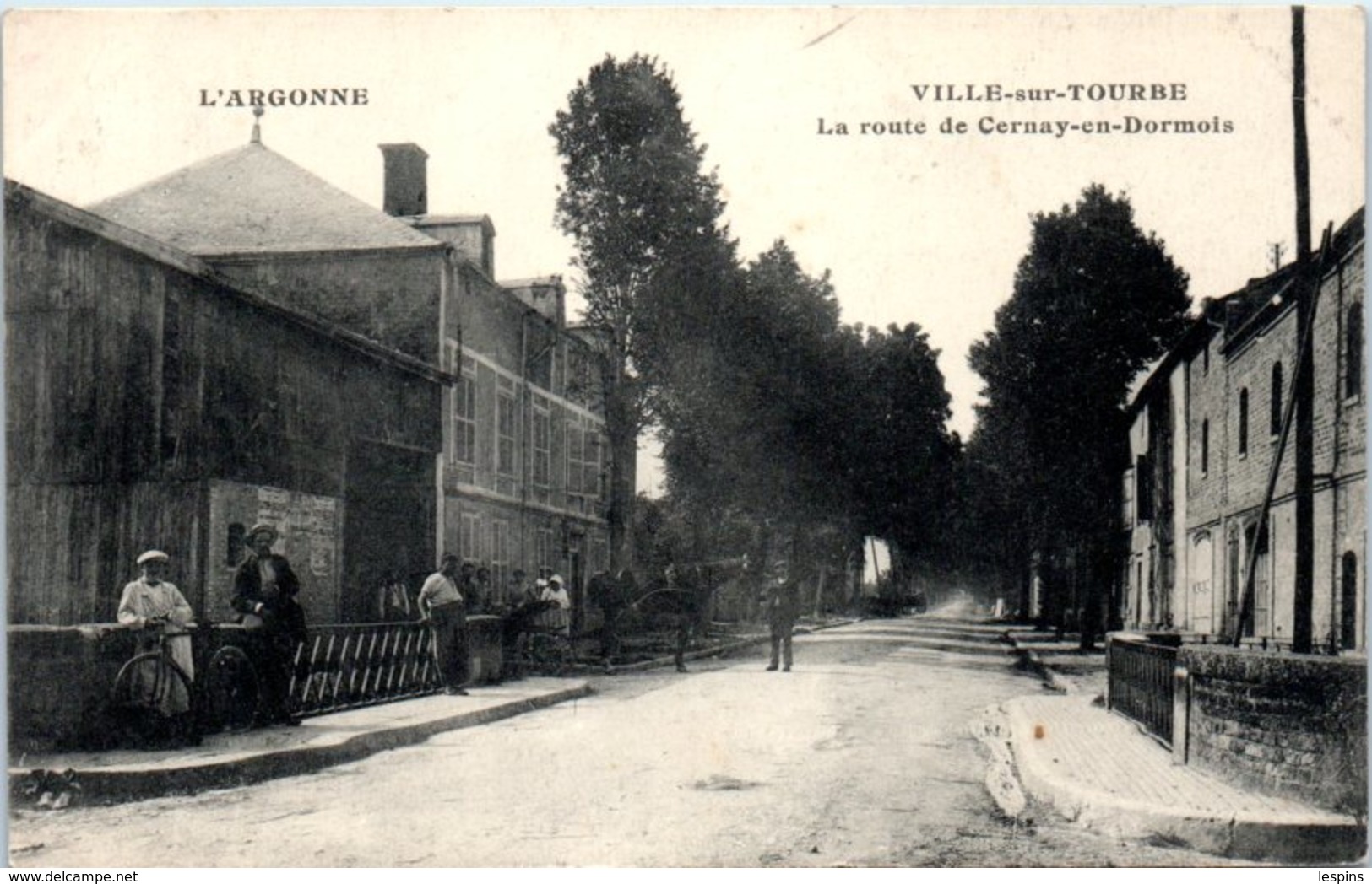 51 - VILLE Sur TOURBE -- La Route De Cernay En Dormois - Ville-sur-Tourbe