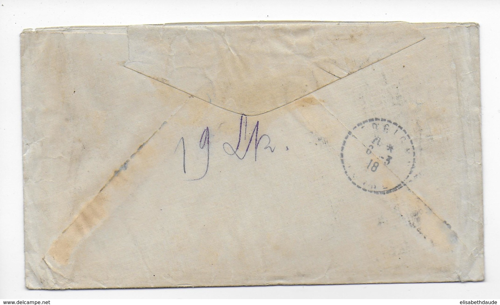 1918 - PANAMA - ENVELOPPE RECOMMANDEE => VERGIGNY - Panama