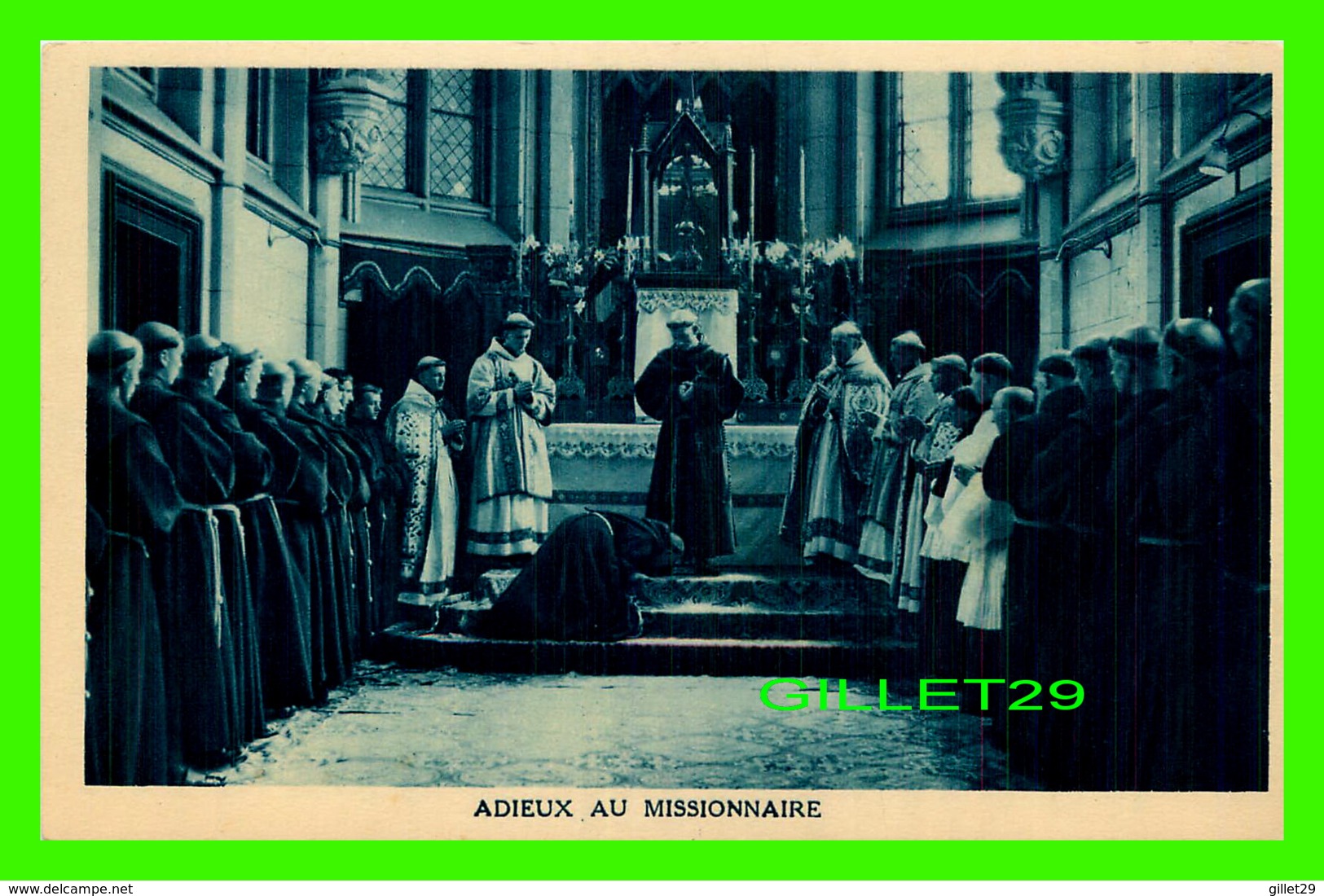 AMIENS (80) - NOVICIAT FRANCISCAIN, ADIEUX AU MISSIONNAIRE - PHOTO LELIÈVRE - - Amiens