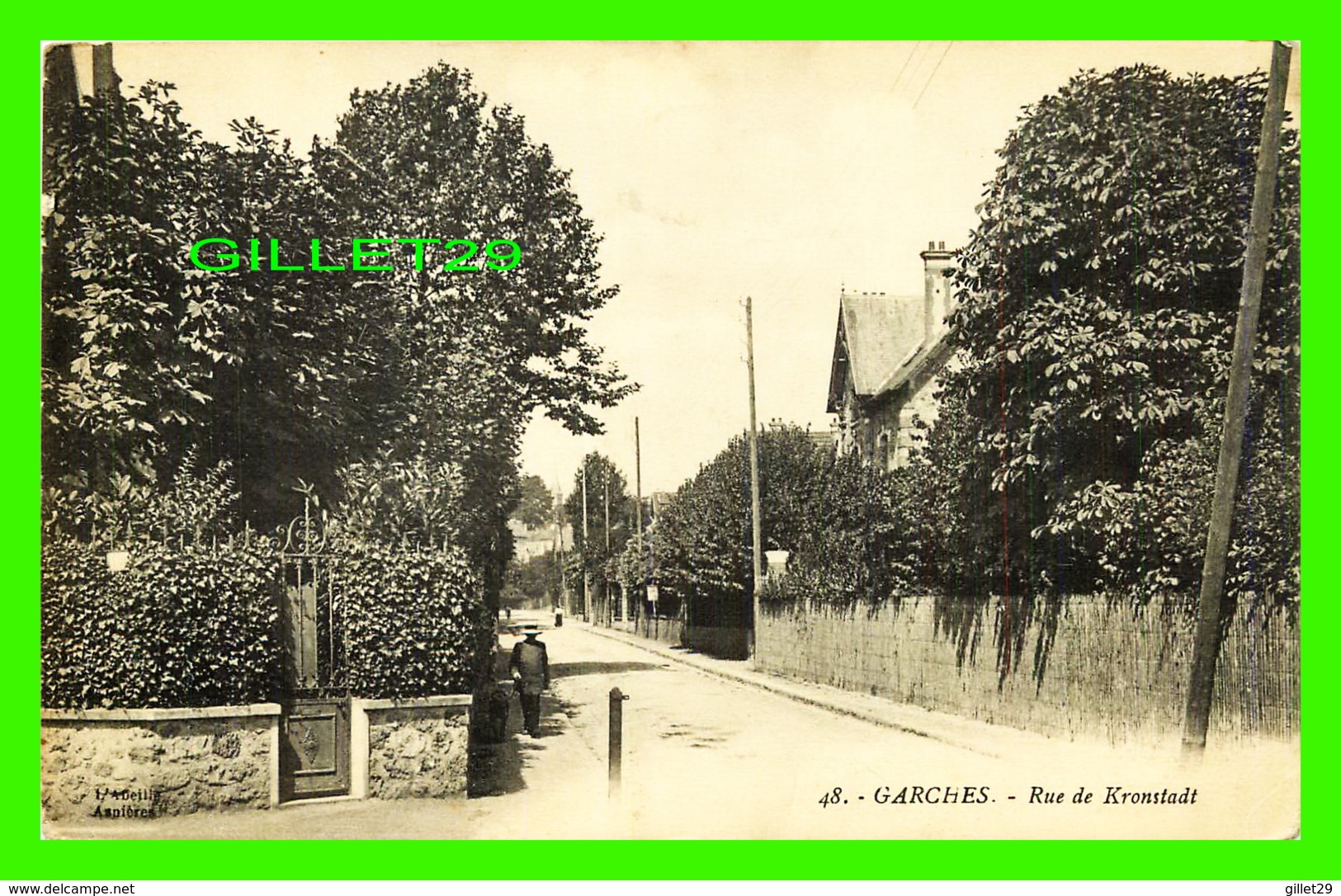 GARCHES (92) - RUE ANIMÉE DE KRONSTADT - CIRCULÉE EN 1916 - - Garches