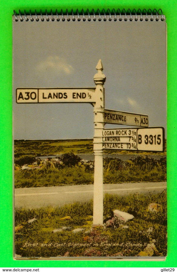 LAND'S END, CORNWALL, UK - ALBUM OF 10 COLOURED VIEWS - - Land's End