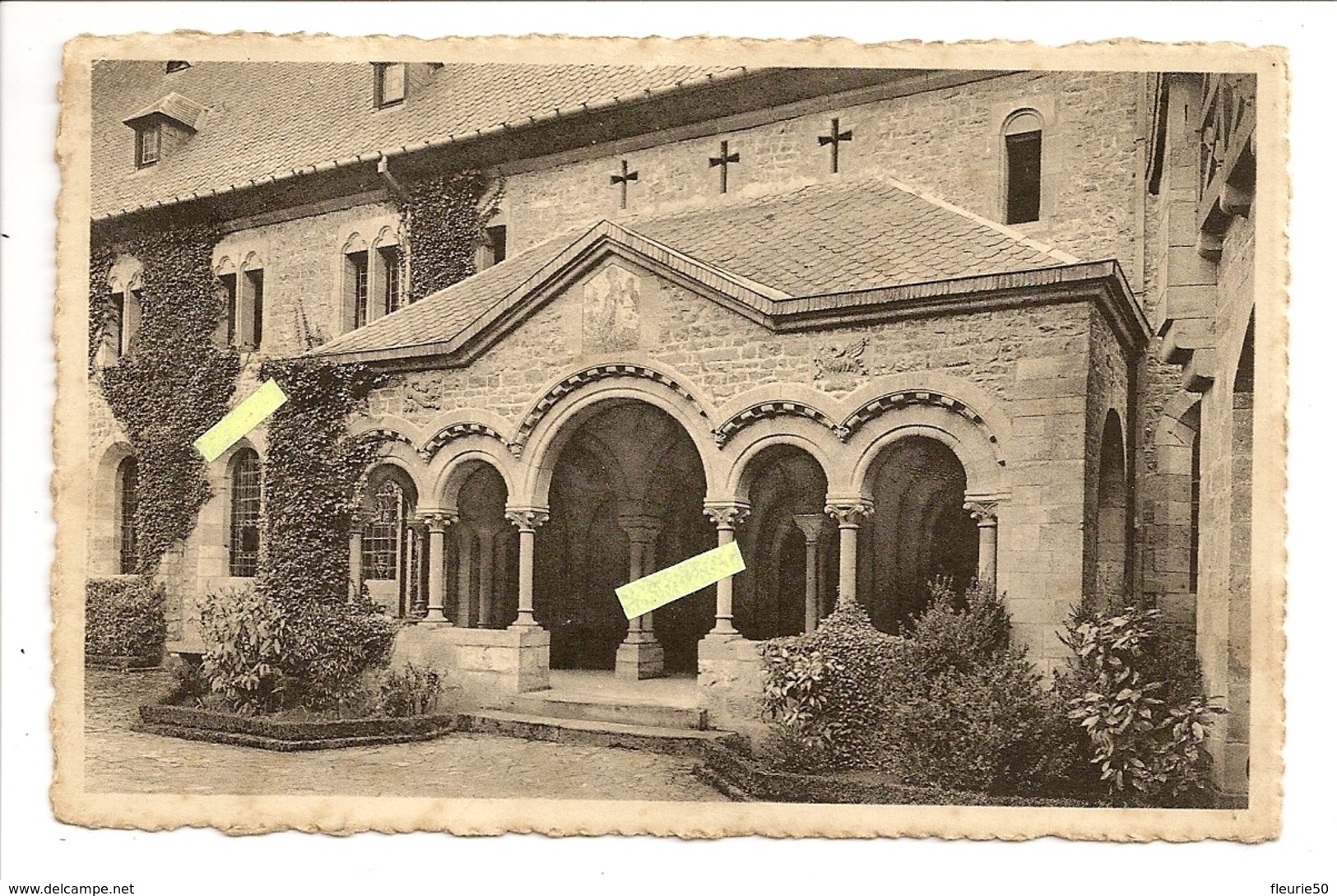 Abbaye N.-D. D'ORVAL - L'entrée De L'Hôtellerie. Oblitération Orval Abbaye 1951. - Florenville