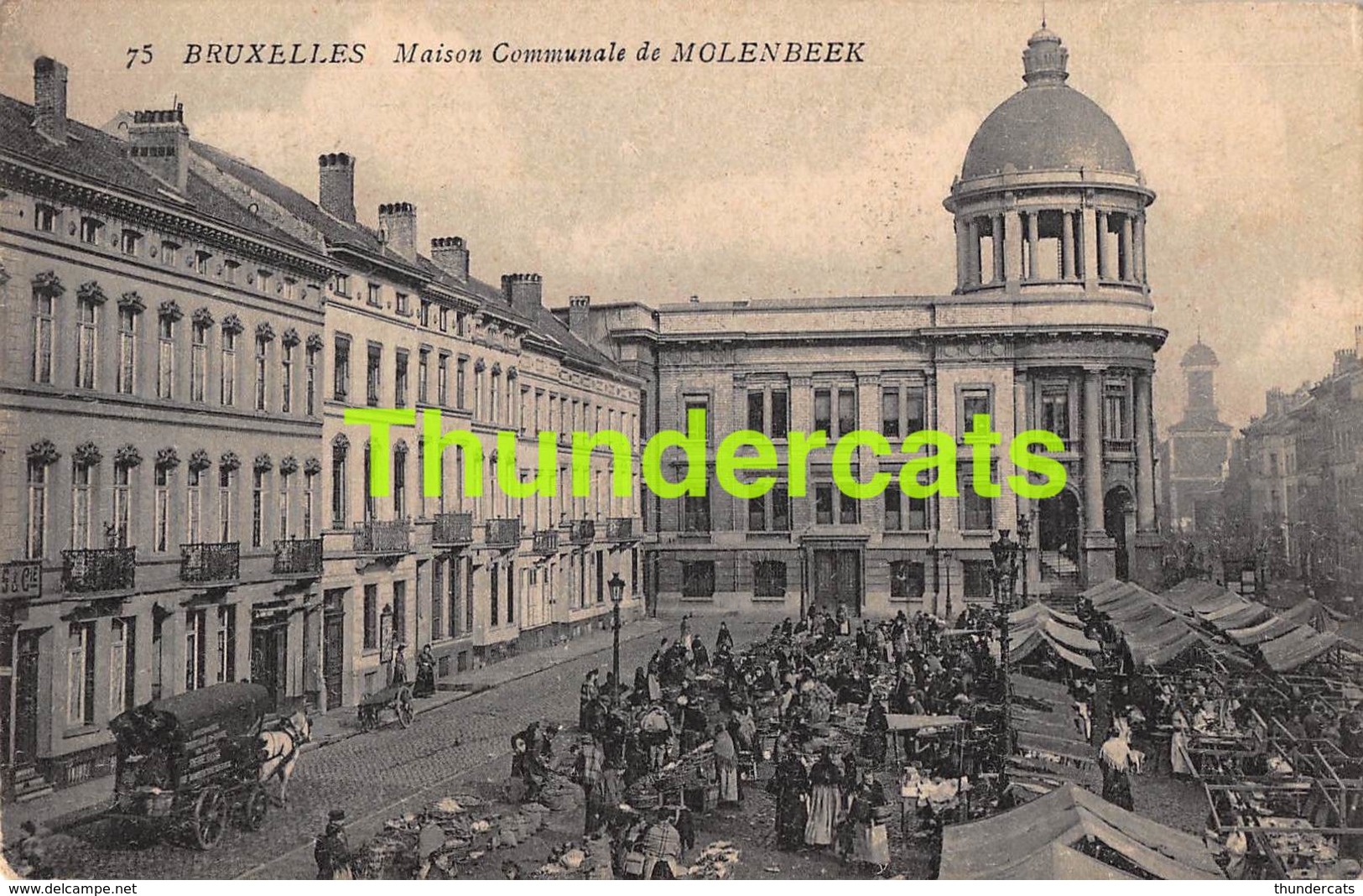 CPA  BRUXELLES MAISON COMMUNALE  MOLENBEEK - Molenbeek-St-Jean - St-Jans-Molenbeek