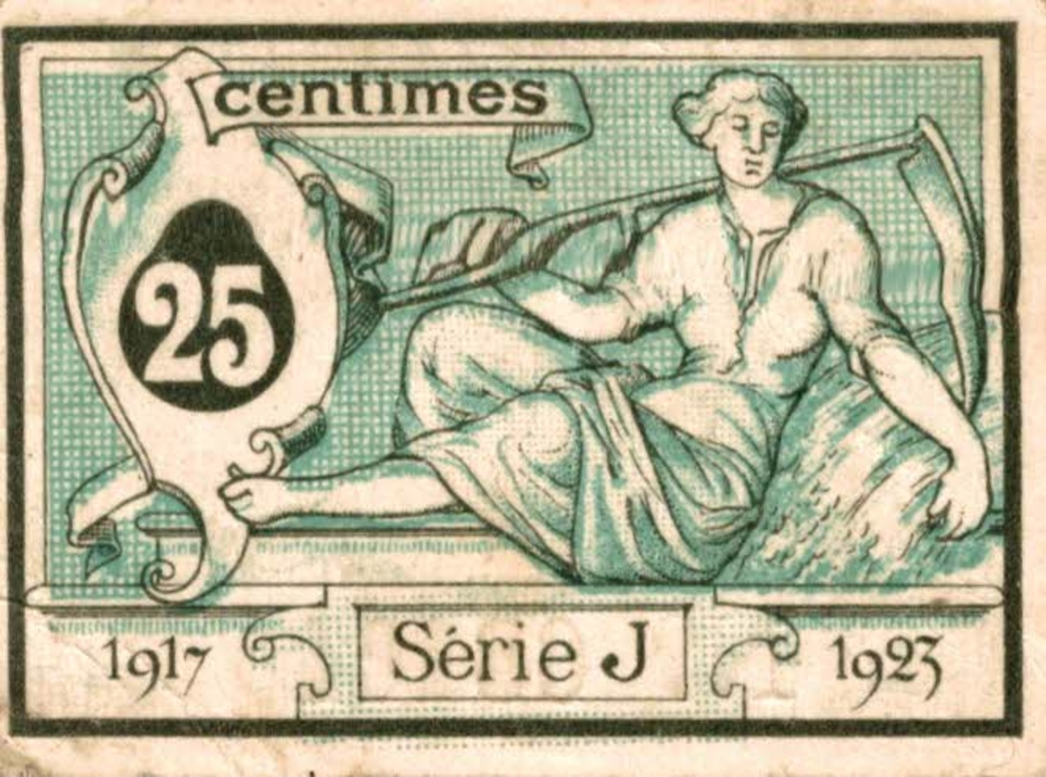 793-2019     CHAMBRE DE COMMERCE  D AURILLAC ET DU CANTAL 1917-1923  25 CENTIMES - Chambre De Commerce