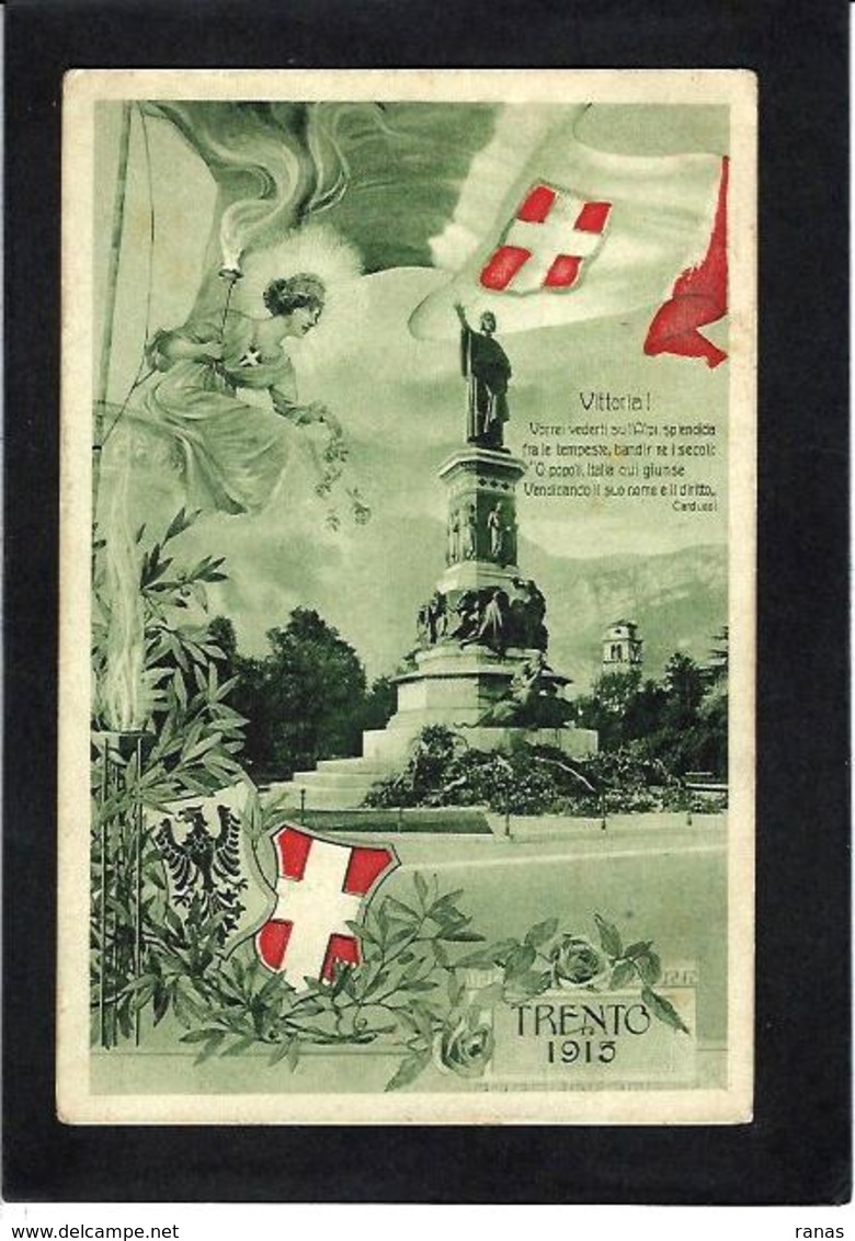 CPA Italie Italia écrite Trento 1915 - Autres & Non Classés