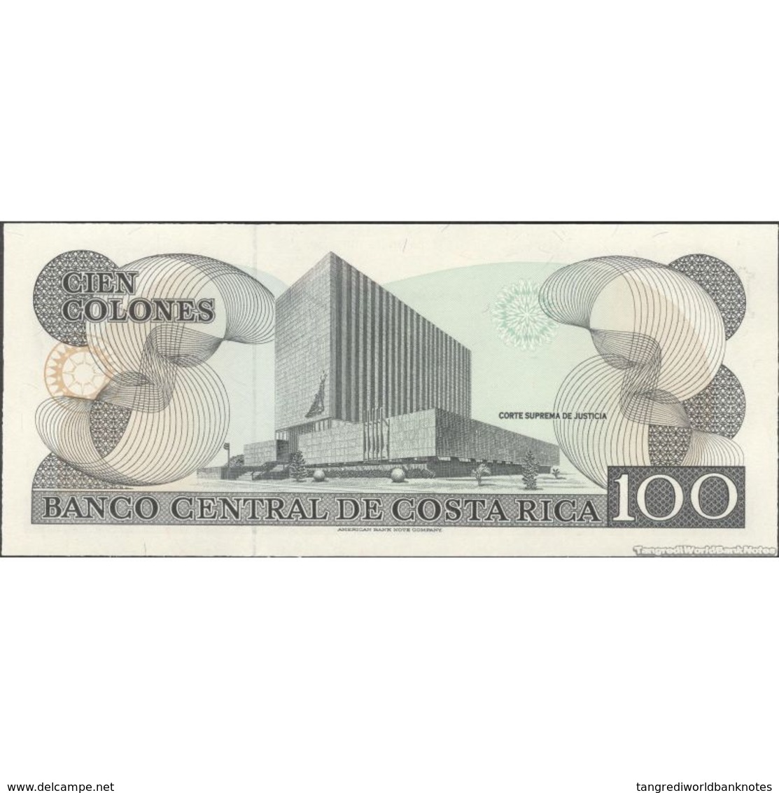 TWN - COSTA RICA 261a - 100 Colones 28.9.1993 Serie H UNC - Costa Rica