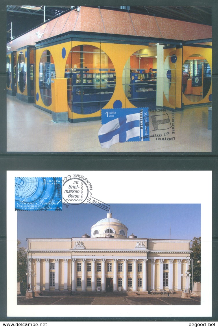 FINLAND  - 2006 -  CM/MK - 8 MAXIMUM CARDS  - Lot 18915 - Cartes-maximum (CM)