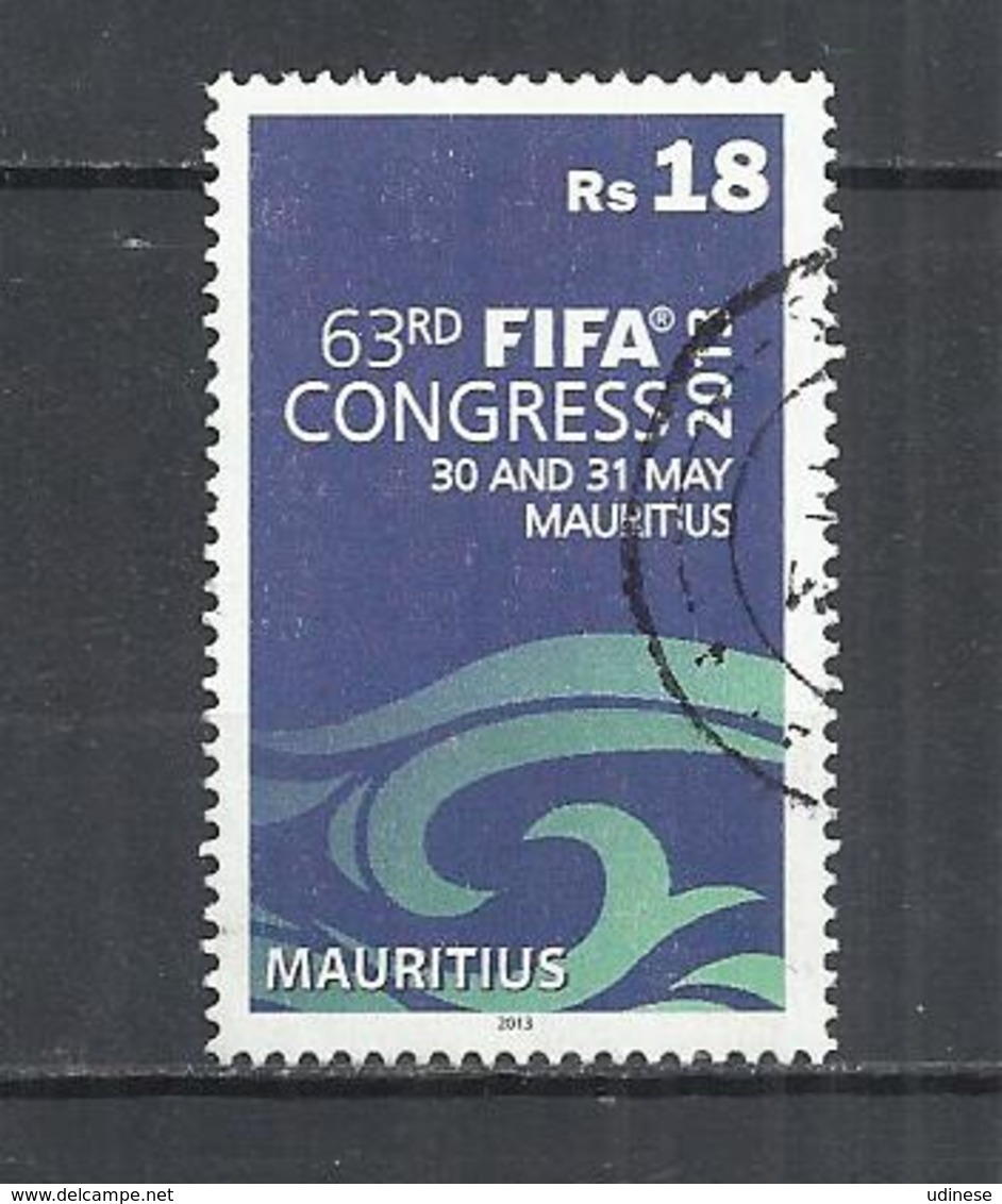 MAURITIUS 2013 - FIFA CONGRESS -  POSTALLY USED OBLITERE GESTEMPELT USADO - Maurice (1968-...)