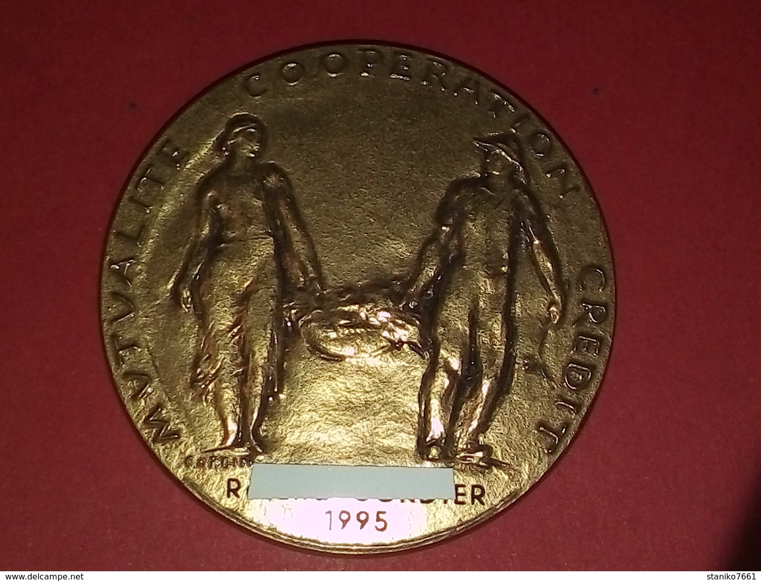 MÉDAILLE BRONZE MINISTÈRE DE L'AGRICULTURE MUTUALITÉ COOPÉRATION CRÉDIT PAR CORBIN 51 Mm POIDS 78 Gr. - Professionals/Firms