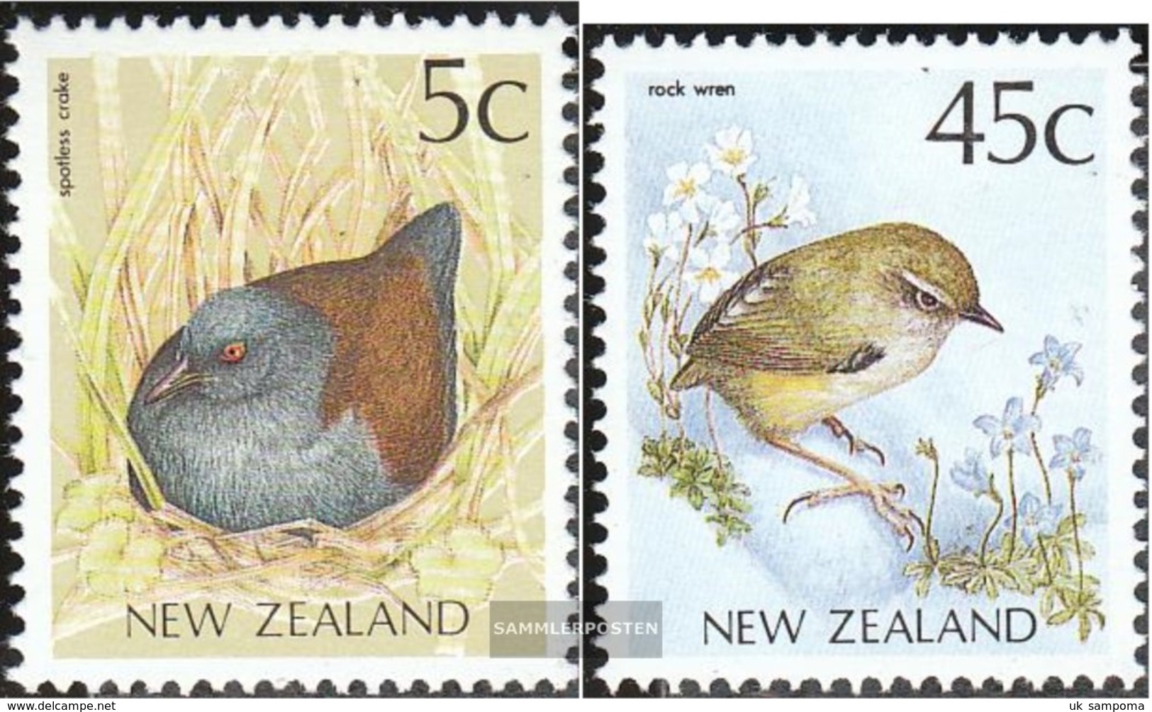 New Zealand 1182A-1183A (complete Issue) Unmounted Mint / Never Hinged 1991 Birds - Unused Stamps