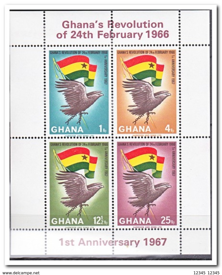 Ghana 1967, Postfris MNH, Anniversary Of The Februar Revolution - Ghana (1957-...)