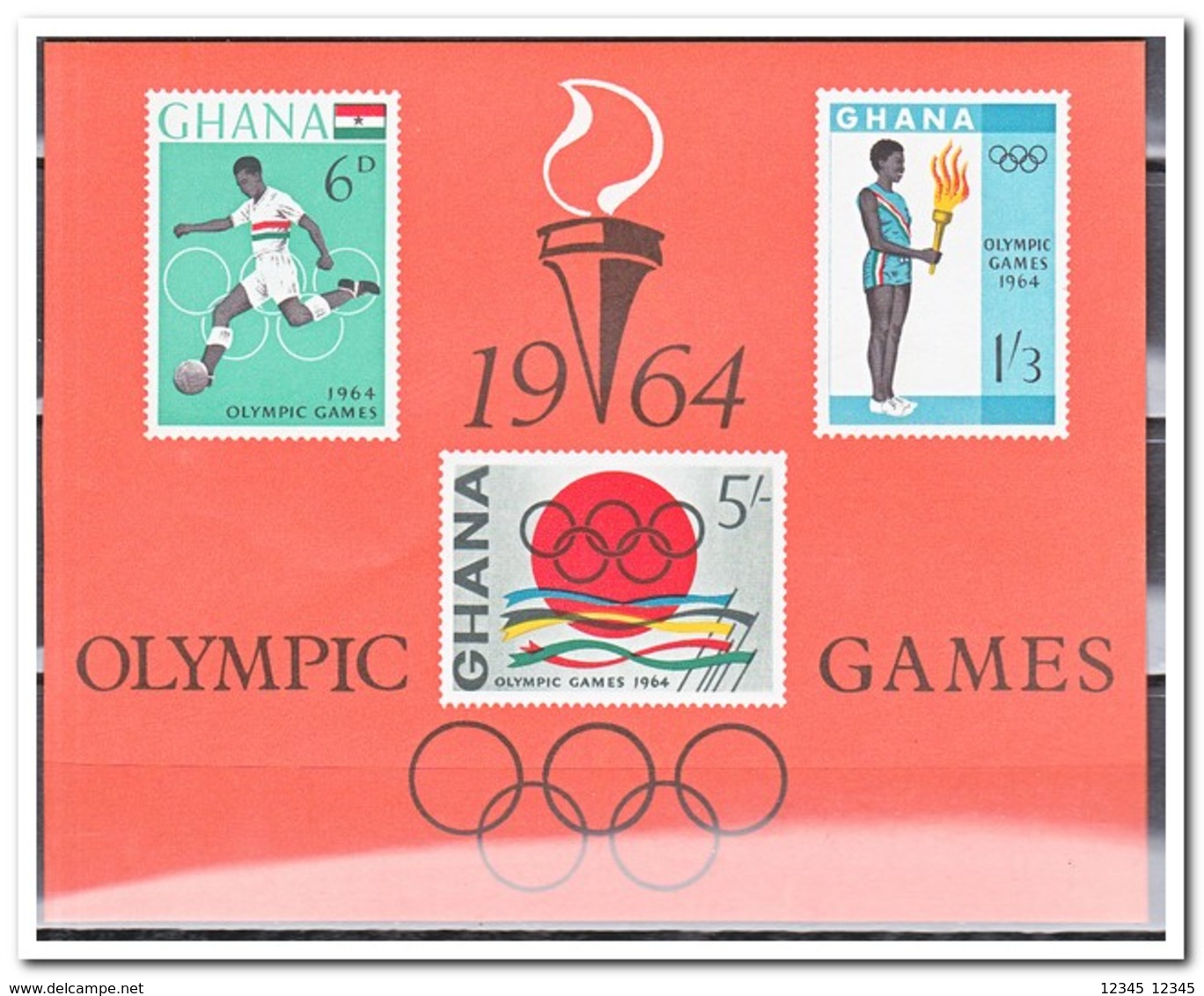 Ghana 1964, Postfris MNH, Olympic Games - Ghana (1957-...)