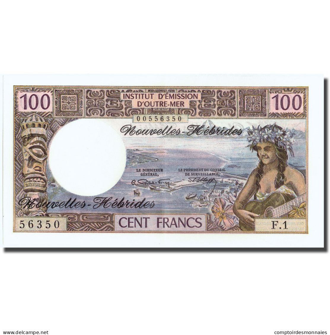 Billet, New Hebrides, 100 Francs, KM:18b, NEUF - Vanuatu