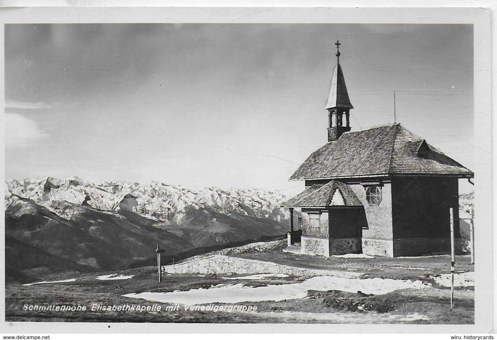 AK 0139  Schmittenhöhe - Elisabethkapelle Mit Venedigergruppe / Verlag Haidinger Um 1933 - Zell Am See