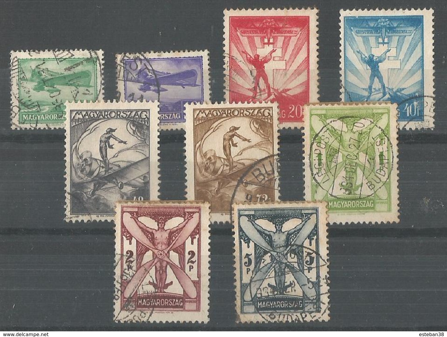 Timbre Pour La Poste Aerienne Yt 24-34 - Used Stamps