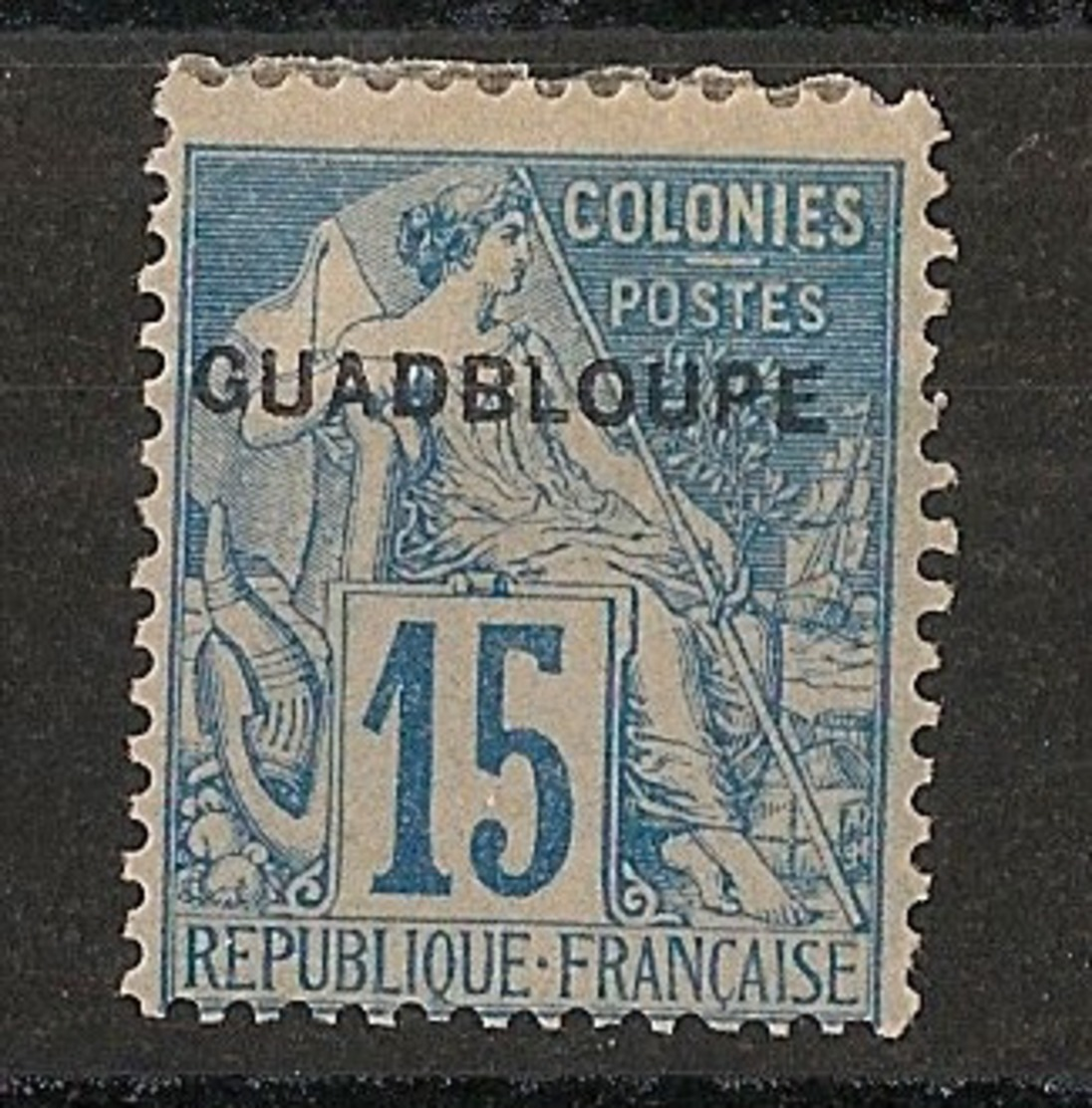 Guadeloupe - 1891 - N°Yv. 19aB - GuadBeloupe - Neuf * / MH VF - Nuevos