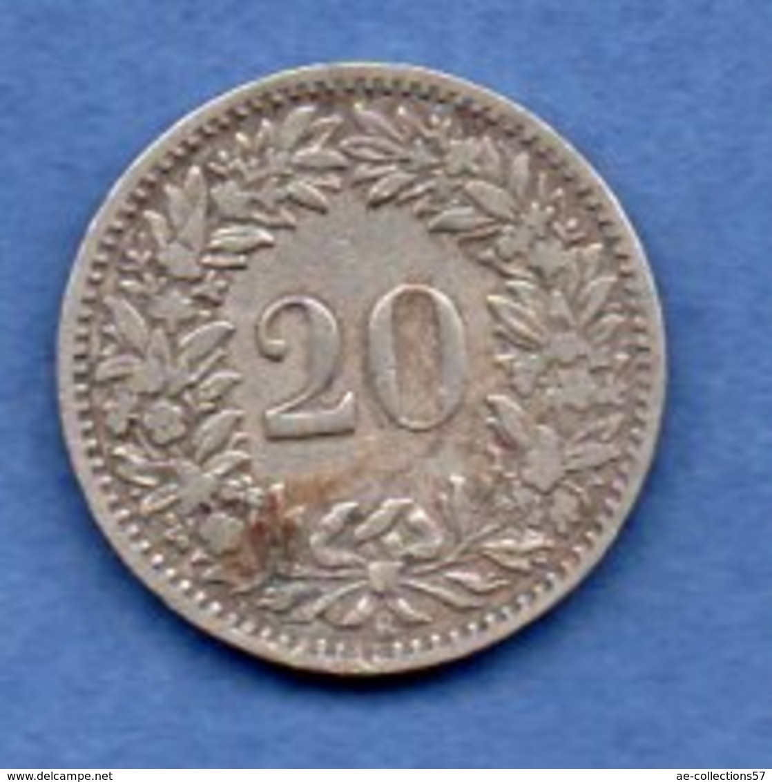 Suisse - 20 Rappen 1881 B -- Km # 29 -  état  TB - Andere & Zonder Classificatie