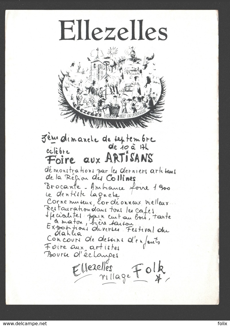 Ellezelles - Foire Aux Artisans - Village Folk - Flyer - Ellezelles