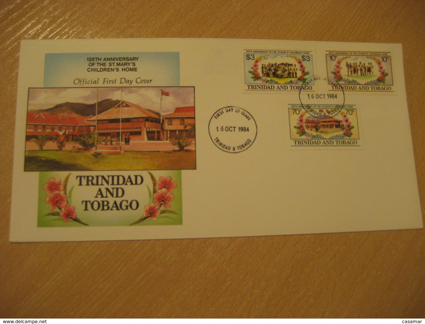 1984 125th Anniversary St. Mary's Children's Home FDC Cancel Cover TRINIDAD & TOBAGO West Indies British Area - Trinité & Tobago (1962-...)