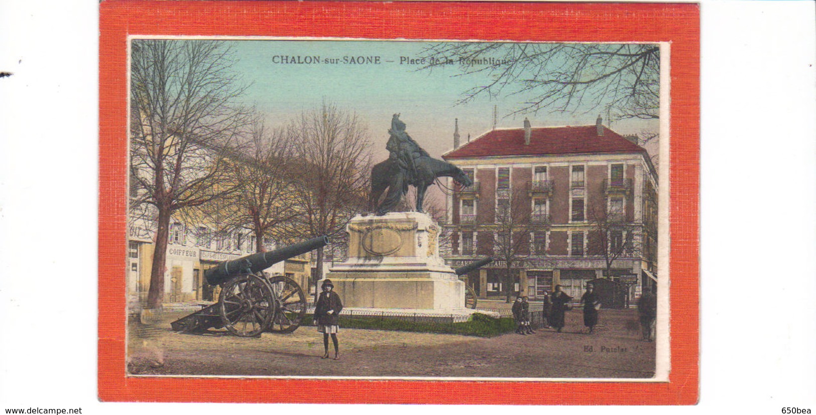 Chalon Sur Saône.Place De La République.Monument De La Défense.Canons - Chalon Sur Saone